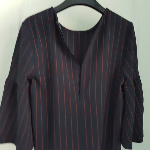 Ganni Striped Clark Top in Total Eclipse size 2 - Picture 11 of 13
